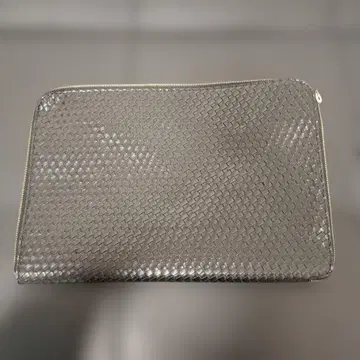 그레이 뜨개질 디자인 클러치백