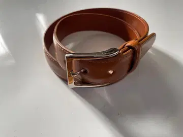 ALDEN 카프 레더 벨트 라이트 브라운 34/85