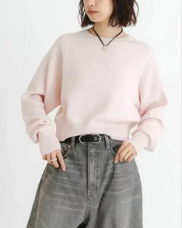 어반 리서치 new basic 캐시미어 코튼 크루넥 니트