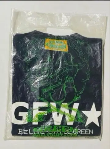 B'z LIVE-GYM 2002 GREEN GFT 티셔츠 S 사이즈