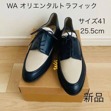 새상품 오리엔탈 트래픽 로퍼 네이비 41 가죽 신발 레이스업