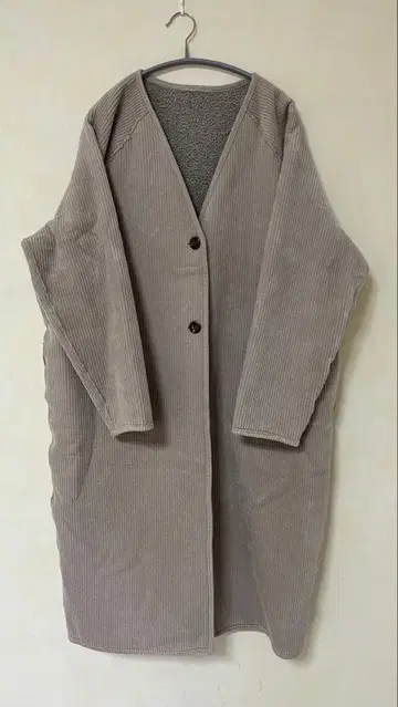 [ jeanasis ] 코듀로이 보아 롱 코트