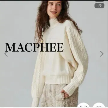 맥피 니트 풀오버 케이블