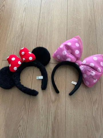 미니 마우스 머리띠 2세트