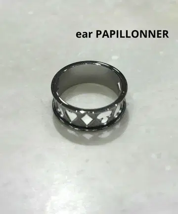 [ ear PAPILLONNER ] 수트 마크 반지 실버