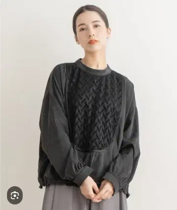 새상품급 kelen 자카드 콤비 상의