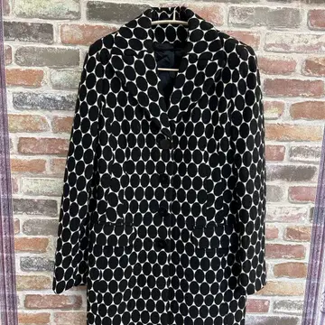 로라 애슐리 오벌 무늬 롱 코트 여성용