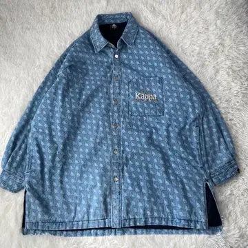 KAPPA x GU 데님 롱 아우터 레어 XXL 오타 세이야 착용