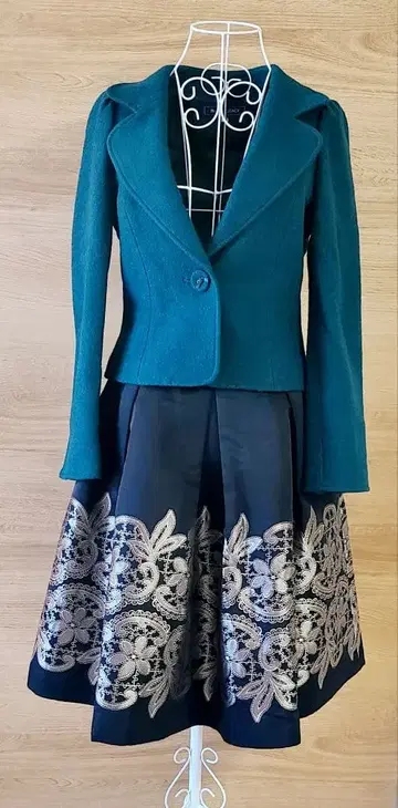 엠즈 그레이시 터콰이즈 자켓 38