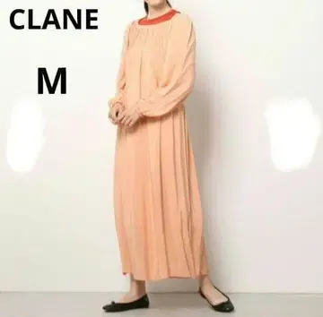 CLANE 클라네 롱 원피스 오프숄더 개더 핑크 M