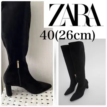 [ 새상품급 ] ZARA 블랙 롱 부츠 26cm