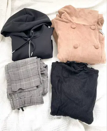 겨울 의류 상의 팬츠 묶음 판매 세트