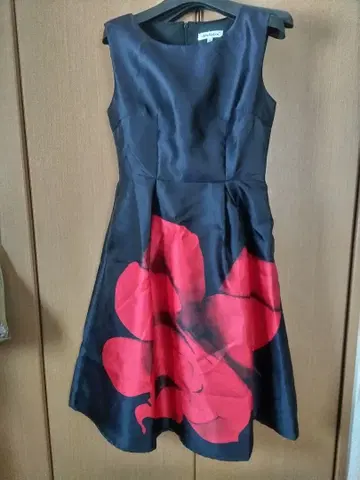 Akellylan A라인 드레스 M 블랙/레드