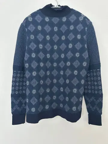 마메쿠로구치 니트 긴팔 네이비