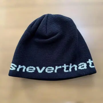 thisisneverthat 니트 모자 블랙 로고