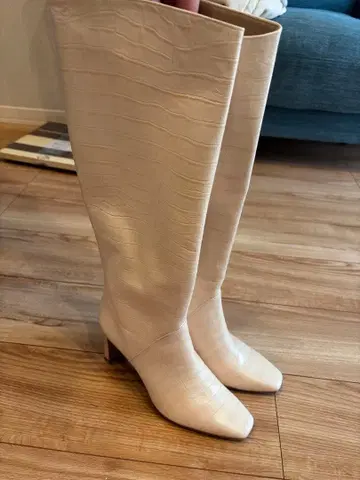 Diana 악어 엠보싱 롱 부츠 24.5cm