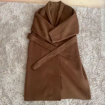 ships 브라운 롱 코트 사이즈 36