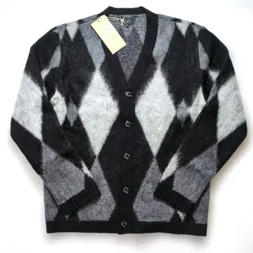 RATS 모헤어 가디건 M BLACK 일본제 택 포함 미사용