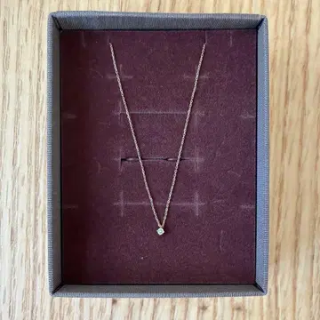 ete K10 핑크 골드 목걸이