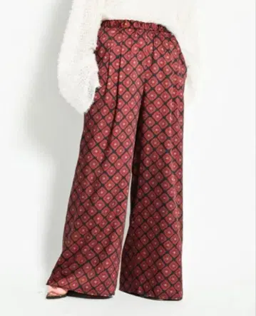 CITYSHOP 프린트 이지 팬츠 네이비