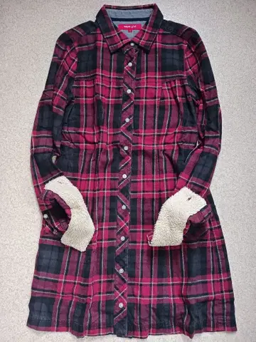 y2k 토미걸 TOMMY GIRL 긴팔 체크 미니 원피스