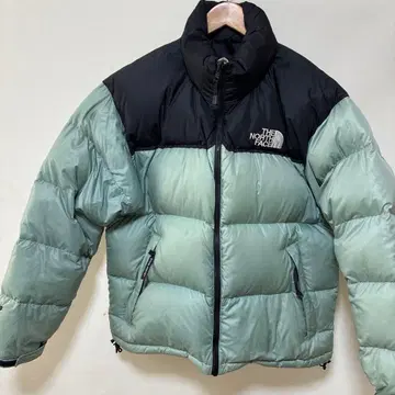 THE NORTH FACE 다운 자켓 블랙 민트 그린