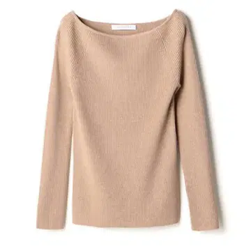 컨디션 최상 ESTNATION 보트넥 리브 니트 38