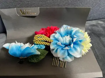 [ 새상품급 ] 꽃 장식 헤어콤 일본 정통의상 소품