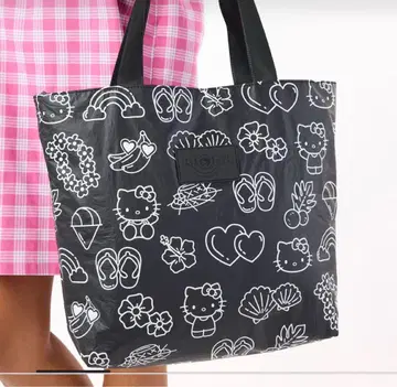 하와이 한정판 아로하 컬렉션 헬로키티 백 가방 블랙 키티 백