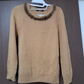 Paul Stuart 퍼 달린 긴팔 스웨터 8