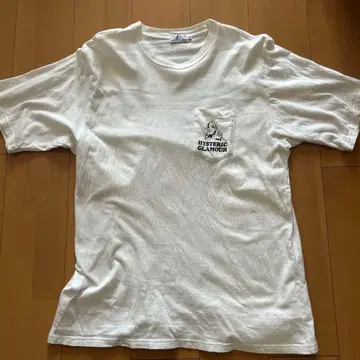 HYSTERIC GLAMOUR XL 화이트 티셔츠