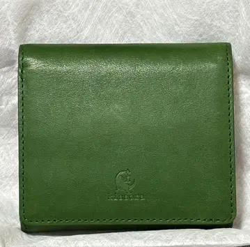 kissora(키소라) 그린 컬러 가죽 접이식 지갑