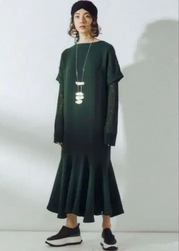 un3d 메쉬 슬리브 원피스 36