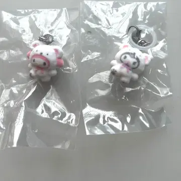 포근포근 스노우 산리오 가챠 쿠로미 마이멜로디 2개 세트 미개봉 새상품