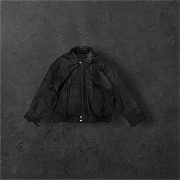 분위기 발군 빈티지 리얼 레더 블루종 쇼트 기장