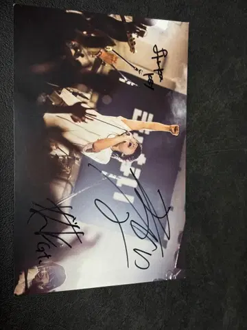 캬나이 친필 사인 라이브 사진 엽서 사이즈