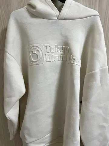 도쿄 디즈니 리조트 후드 부착 후드티 M 화이트
