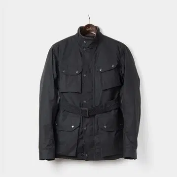 오르겔유 x 미러 레인 4253 오일드 크로스 자켓 블랙 38M