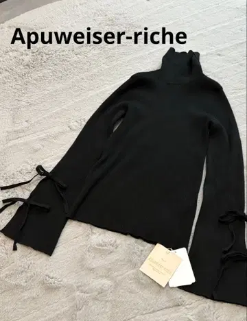 Apuweiser-riche 하이넥 니트 블랙