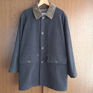 LORDGENT 다크 그레이 울 코트