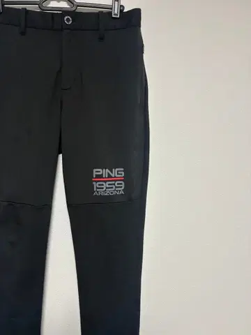 새상품급 핑 골프 팬츠 골프웨어 프린트 로고 블랙 S