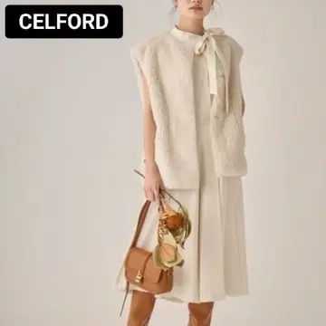 CELFORD 셀포드 에코 퍼 베스트 아이보리 셀포드 퍼 베스트