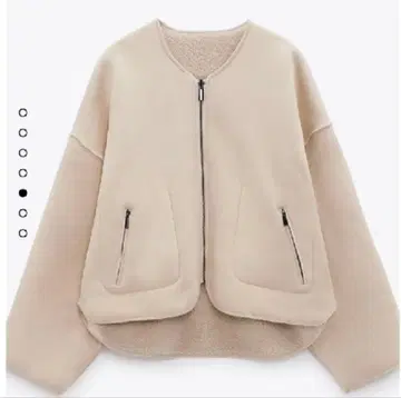 완판템 ZARA 자라 리버서블 보아 자켓 에크루 베이지