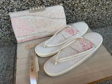 조리와 백 세트 화이트와 핑크