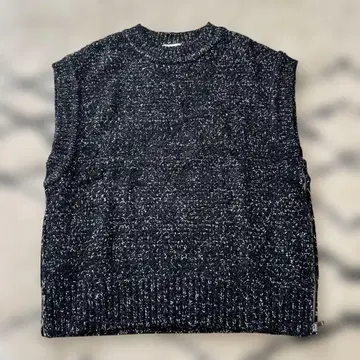 클라네 side zip tweed knit vest 사이즈 1