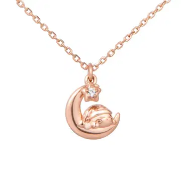 별의 커비 수면 커비 목걸이 실버 핑크 골드 코팅