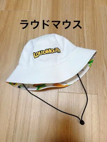 [ 컨디션 최상 ] LOUDMOUTH 화이트 버킷햇