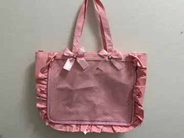 자카마트 프릴 토트 이타백 A3 핑크