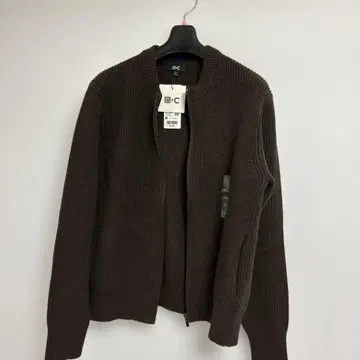 유니클로 크루넥 풀 집업 가디건 M