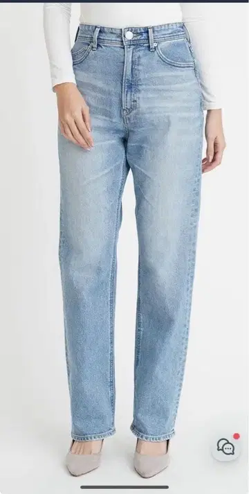 스트레이트 'LOUISE' 데님 23 사이즈 야누크 루이즈